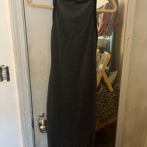 Target Black and White Striped Maxi Dress